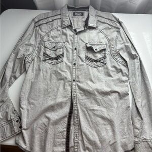 Buckle Black Athletic Fit Shirt